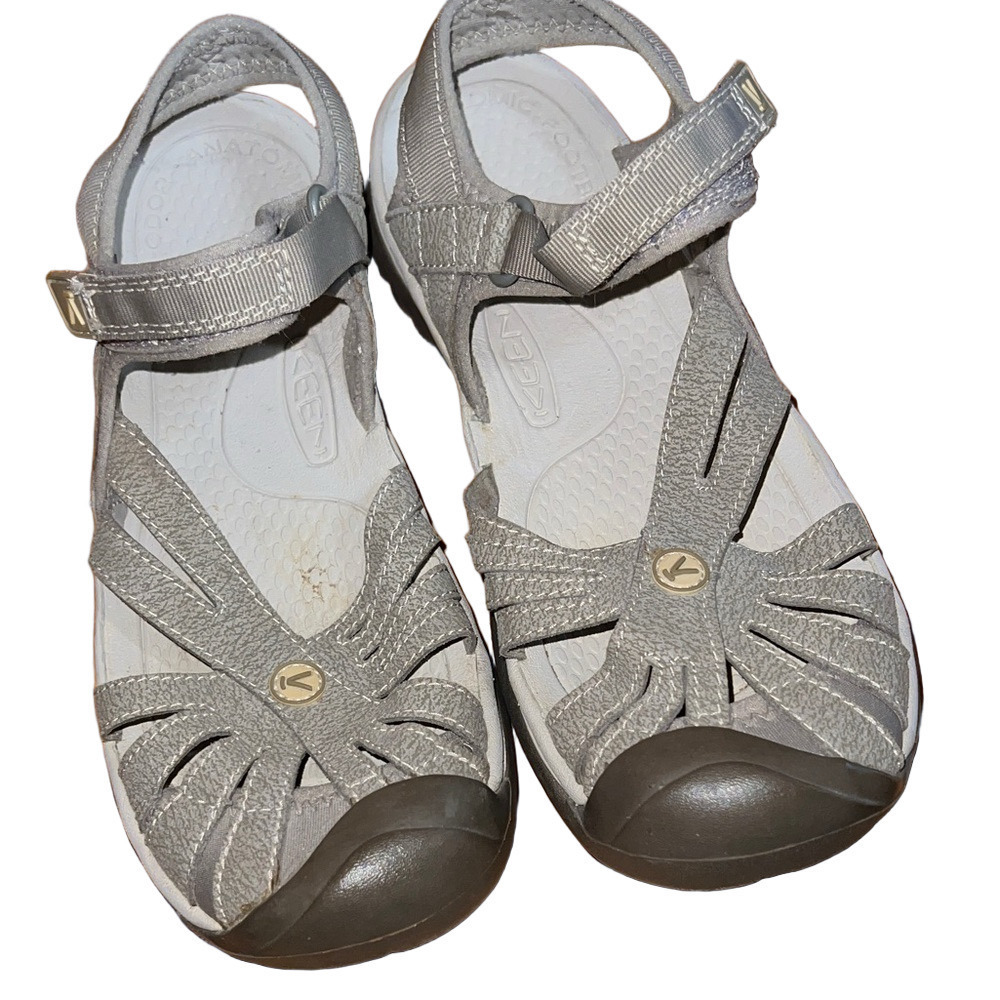 KEEN Rose Sandal Gargoyle Raven 1016729 Anatomical Footbed Outdoor Womens US 10